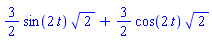 (3/2)*sin(2*t)*2^(1/2)+(3/2)*cos(2*t)*2^(1/2)