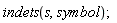 indets(s, symbol);