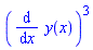 (diff(y(x), x))^3
