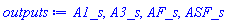 A1_s, A3_s, AF_s, ASF_s