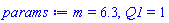 m = 6.3, Q1 = 1