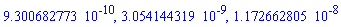 0.9300682773e-9, 0.3054144319e-8, 0.1172662805e-7