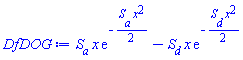 S__a*x*exp(-(1/2)*S__a*x^2)-S__d*x*exp(-(1/2)*S__d*x^2)