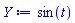 sin(t)