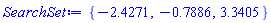{-2.4271, -.7886, 3.3405}