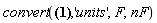 convert(Cr = 0.2532634930e-6*Units:-Unit(F), 'units', F, nF)