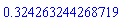 HFloat(0.32426324426871905)