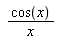 cos(x)/x