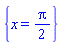 {x = (1/2)*Pi}
