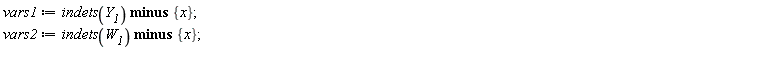 vars1 := `minus`(indets(Y__1), {x});