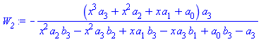 -(x^3*a[3]+x^2*a[2]+x*a[1]+a[0])*a[3]/(x^2*a[2]*b[3]-x^2*a[3]*b[2]+x*a[1]*b[3]-x*a[3]*b[1]+a[0]*b[3]-a[3])