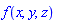 f(x, y, z)