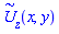 `#mover(mi("U"),mo("&sim;"))`(x, y, z)