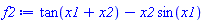 tan(x1+x2)-x2*sin(x1)