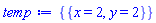 {{x = 2, y = 2}}