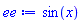 sin(x)