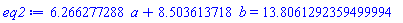 6.266277288*a+8.503613718*b = 13.8061292359499994