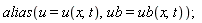 alias(u = u(x, t), ub = ub(x, t))