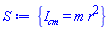 {I__cm = m*r^2}