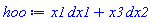 dx1*x1+dx2*x3