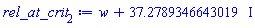 w+HFloat(37.27893466430185)*I