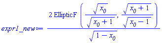 2*EllipticF(x__0^(1/2)/(x__0+1)^(1/2), (x__0+1)^(1/2)/(x__0-1)^(1/2))/(1-x__0)^(1/2)