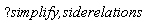 help("simplify,siderelations")