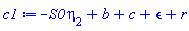 -S0*eta[2]+b+c+epsilon+r