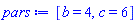 [b = 4, c = 6]