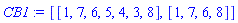 [[1, 7, 6, 5, 4, 3, 8], [1, 7, 6, 8]]