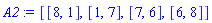 [[8, 1], [1, 7], [7, 6], [6, 8]]
