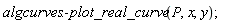 algcurves:-plot_real_curve(P, x, y)