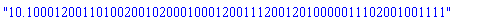 "10.100012001101002001020001000120011120012010000011102001001111"