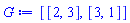 [[2, 3], [3, 1]]
