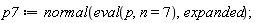 p7 := normal(eval(p, n = 7), expanded)