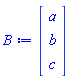 Vector(3, {(1) = a, (2) = b, (3) = c})