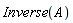 Inverse(A)