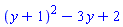 (y+1)^2-3*y+2
