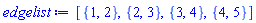 [{1, 2}, {2, 3}, {3, 4}, {4, 5}]