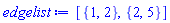 [{1, 2}, {2, 5}]
