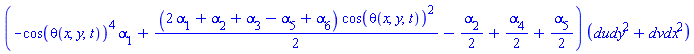 (-cos(theta(x, y, t))^4*alpha[1]+(1/2)*(2*alpha[1]+alpha[2]+alpha[3]-alpha[5]+alpha[6])*cos(theta(x, y, t))^2-(1/2)*alpha[2]+(1/2)*alpha[4]+(1/2)*alpha[5])*(dudy^2+dvdx^2)