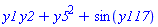 y1*y2+y5^2+sin(y117)