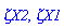 `&zeta;X2`, `&zeta;X1`