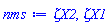 `&zeta;X2`, `&zeta;X1`