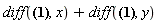 diff(f(x, y), x)+diff(f(x, y), y)