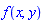 f(x, y)
