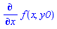 diff(f(x, y0), x)