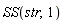 SS(str, 1)