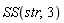 SS(str, 3)