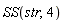 SS(str, 4)